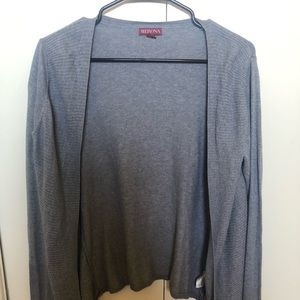 Gray cardigan